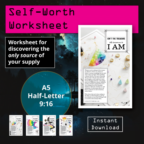 The Treasure is I AM Digital Download Printable Planner Worksheet A5 Half-Letter Phone Background